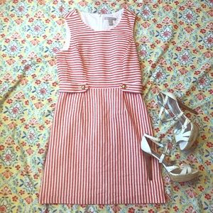 Banana Republic- Orange and White Dress